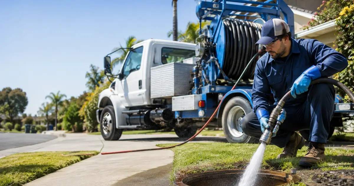 Hydro jet sewer cleaning Banning