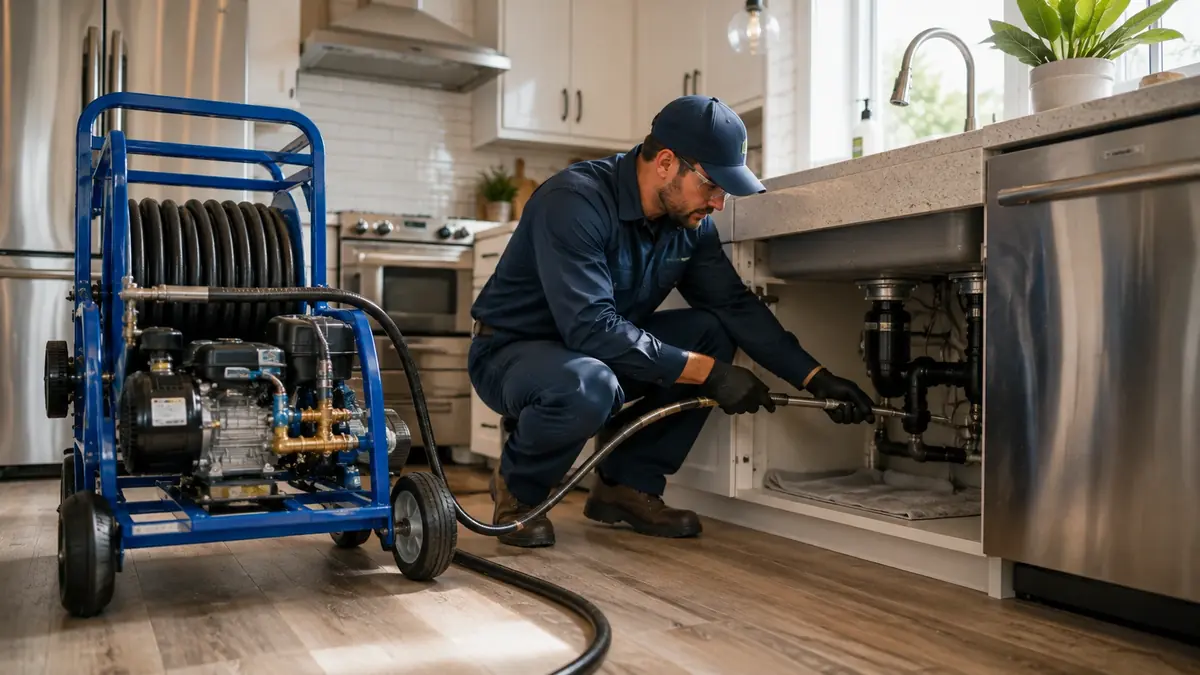 Kitchen Drain Hydro Jetting in Banning